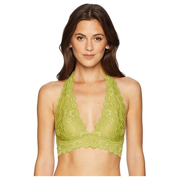 Free People Other - Free People Chartreuse Halter Bralette - Medium